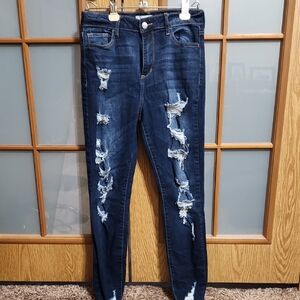 Cello Distressed Blue Jeans for Women Size 7